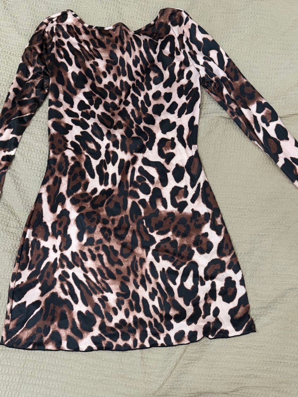 Commense Pink and Black Leopard Print coverup